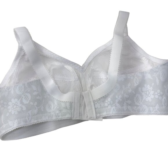 Playtex 18 Hour Sensational Support Wire-Free Bra 20/27 White Women SZ 38DDD - Picture 8 of 9